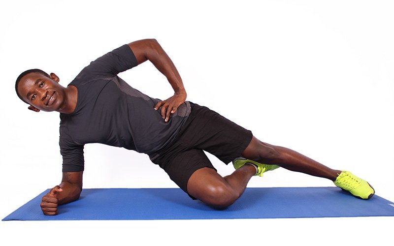 Plank workout for core and shoulders