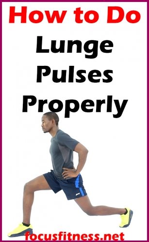 How to Do Lunge Pulses Exercise Gif 3 How to do Lunge Pulses