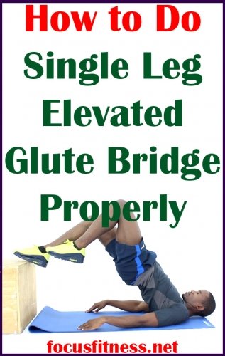 How to Do Single Leg Elevated Glute Bridge Exercise Gif 3 How to do Single Leg Elevated Glute Bridge