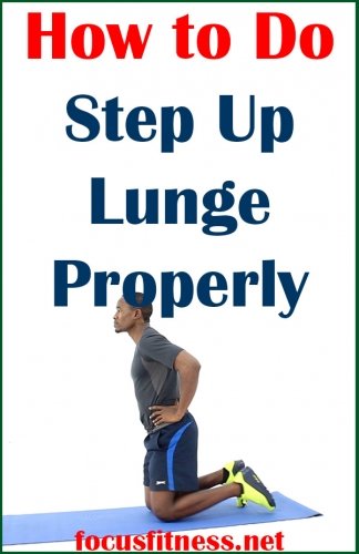 How to Do Step Up Lunge Exercise Gif 3 How to do Step Up Lunge