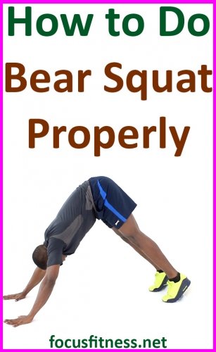 How to Do Bear Squat Exercise Gif 3 In this article, I will show you how to perform bear squats, which help build leg muscles without straining the knees #bear #squat #focusfitness