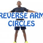 Men doing reverse arm circles shoulder warm up